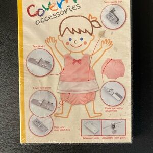 Janome CoverPro Accessories Instructional (DVD, 2006) Series 1000CP/900CP New